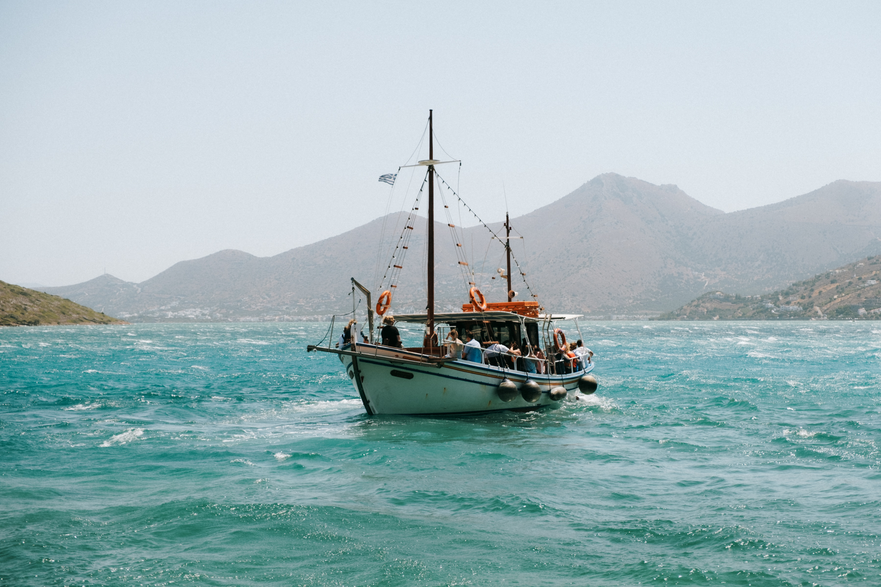 Spinalonga Statek na wyspe